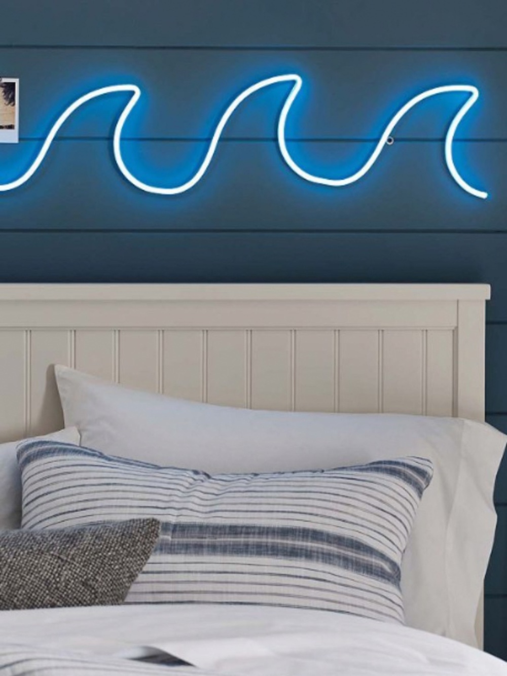 Waves Neon Wall Light - Pottery Barn - Picture 3 of 6